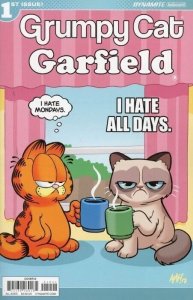 GRUMPY CAT GARFIELD #1 -3 COMPLETE SERIES OF 24 COVERS INCLUDING SIGNED COVER.