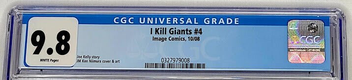 I Kill Giants #4 Image 2008 CGC 9.8 NM/MT White Pages 1st Print Top Census Grade