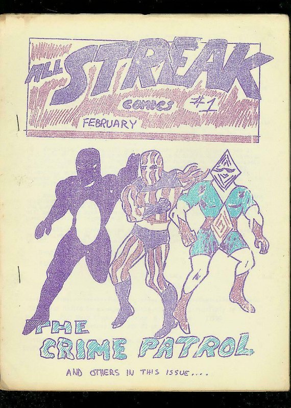 ALL STREAK FANZINE #1-CRIME PATROL-COSMOS-ORIGINAL-1964 VG/FN 