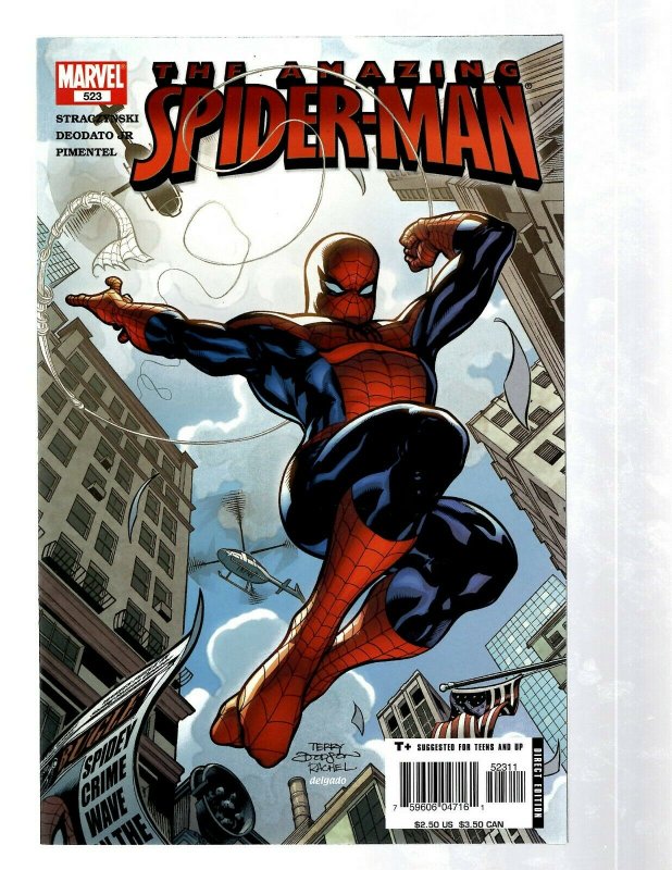 8 Amazing Spider-Man Marvel Comic Books # 516 517 518 519 520 521 522 523 RB27