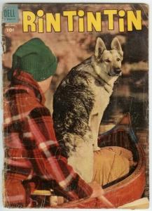 RIN TIN TIN (1952-1963 DELL) 6 FAIR PHOTO COVER COMICS BOOK
