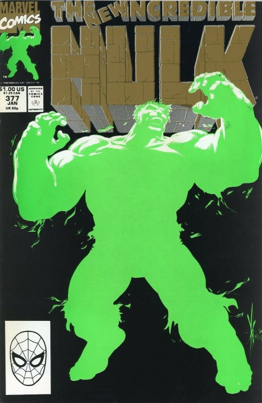 INCREDIBLE HULK #377 Second Printing 1991 Marvel Comics 1st app Professor Hulk