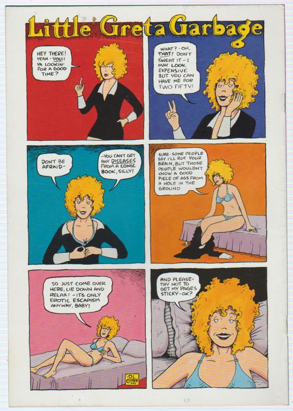 LITTLE GRETA GARBAGE #1 RIP OFF PRESS UNDERGROUND ADULT COMIC