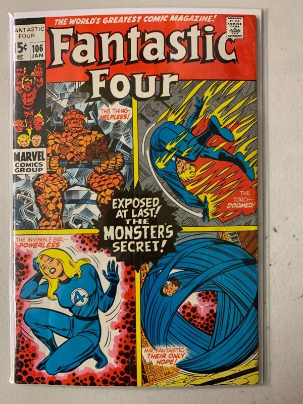 Fantastic Four #106 energy creature (Larry Rambow) 4.5 (1971)