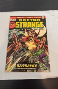 Doctor Strange #2 (1974) and defenders crossover foxxing/tanning mid grade