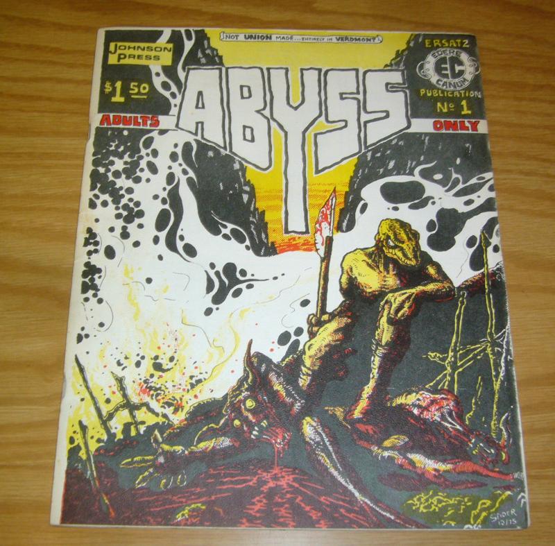 Abyss #1 VF- steve bissette - underground comix - johnston state college VT 1976