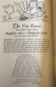 Raggedy Ann in the deep deep woods, GRUELLE, 95p
