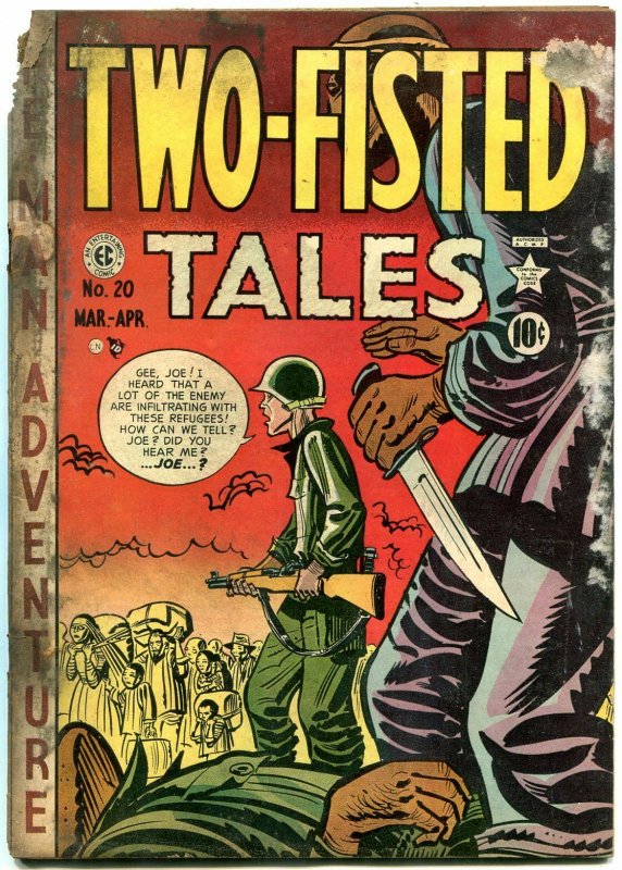 Two-Fisted Tales #20 1951- EC War comic- Kurtzman cover- reading copy 