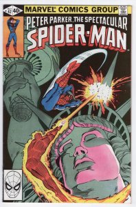 SPECTACULAR SPIDER-MAN #42 - 6.5 - WP  - VS Frightful Four