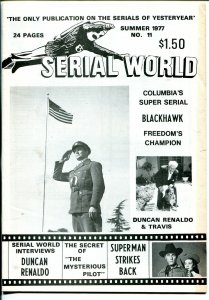 Serial World #11 1977-Kirk Alyn-Blackhawk-Duncan Reynaldo-movie serials-FN