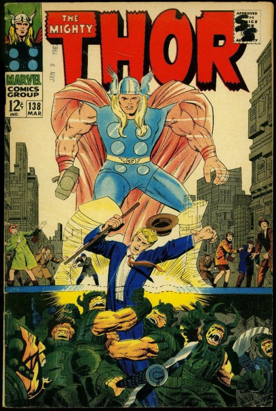 Thor #138 1966- Jack Kirby- Marvel Silver Age VG