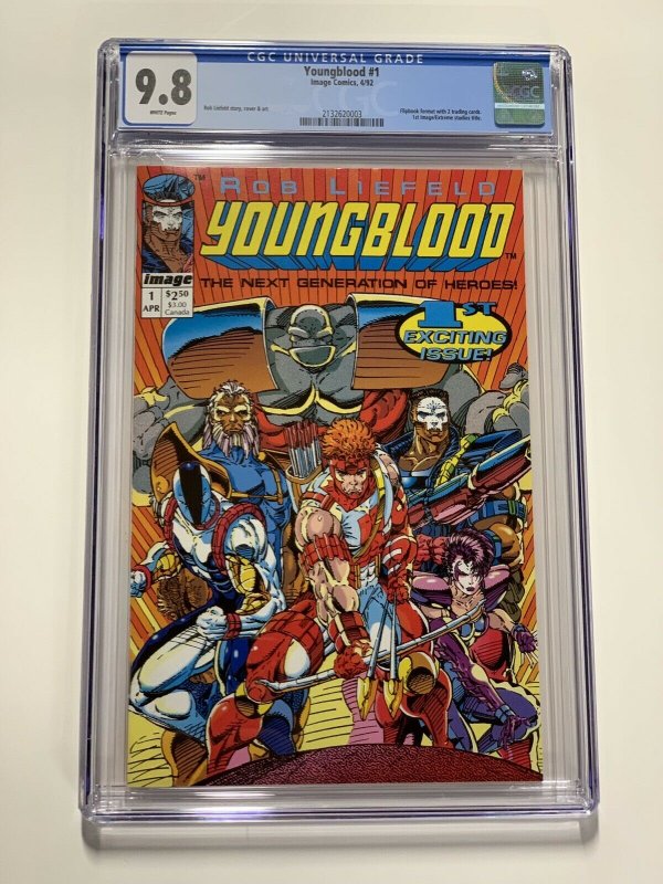 Youngblood 1 Cgc 9.8 White Pages Image Comics