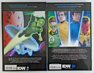Star Trek/Green Lantern TP 1-2 (DC/IDW 2016-17) $40 cover price, 2 books 