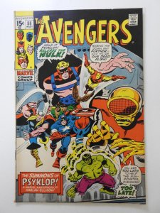 The Avengers #88 (1971) vs Psyklop! Beautiful VF Condition!