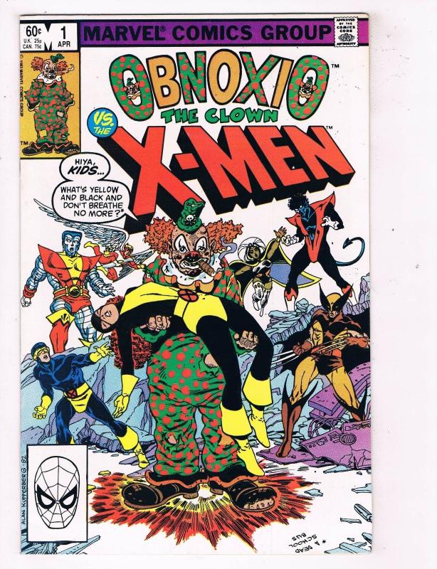 Obnoxio The Clown VS The X-Men #1 VF/NM Marvel Comics Comic Book Apr 1983 DE46