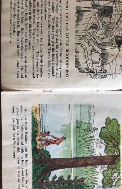 Leaping Trout- A little Iroquois boy,1935,see all my Vintage kids books