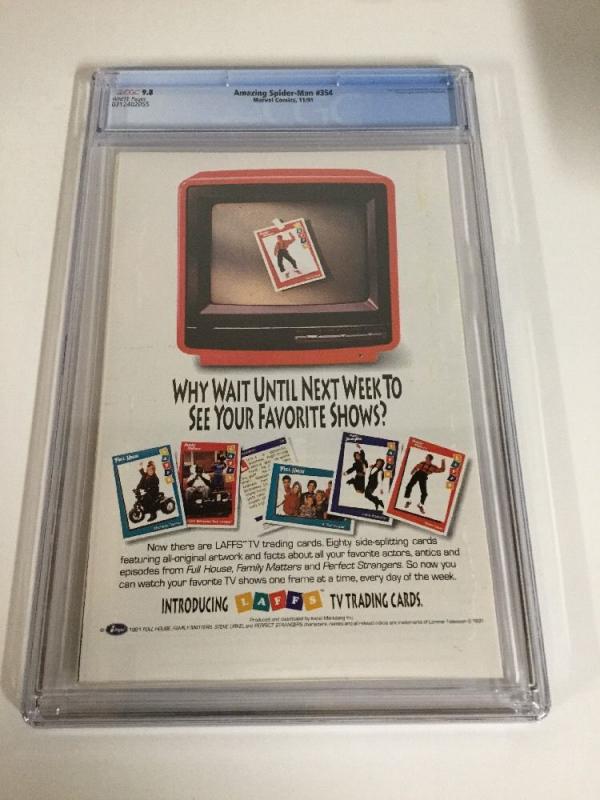 Amazing Spider-Man 354 Cgc 9.8 White Pages New Case! Nova Night Moon Knight