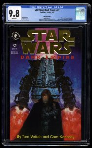 Star Wars: Dark Empire #2 CGC NM/M 9.8 White Pages Gold Foil Variant