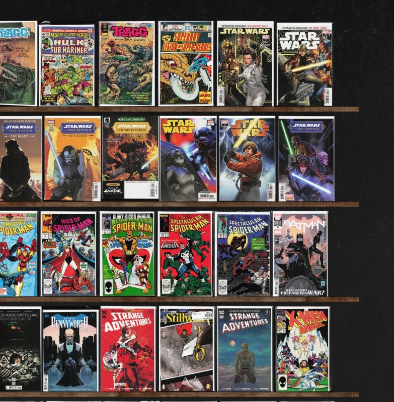 Huge Lot 150+ Comics with Decorum, Web Of Spider-Man, Star Wars & More!