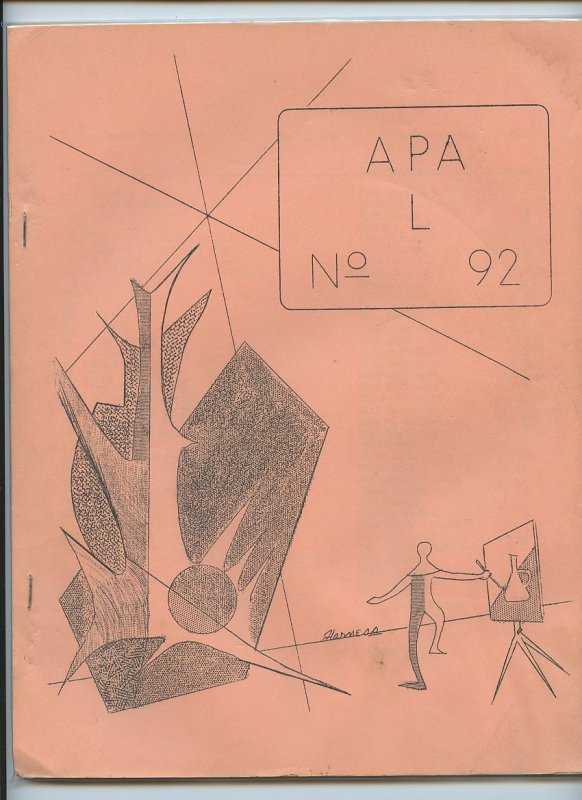 APA-L #92 – Fanzine from the Los Angeles Science Fantasy Society (July, 1966)