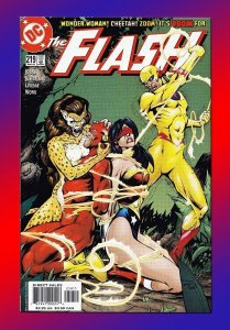 Flash #219 Key Cover Team-Up [Bondage] Wonder Woman vs Cheetah with Zoom DCU JLA