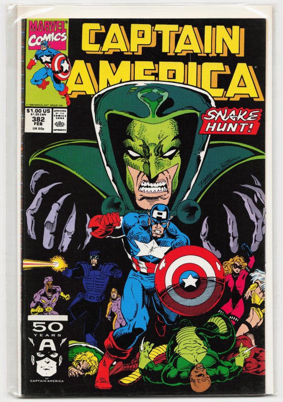 Captain America #382 Direct Edition (1991) Captain America