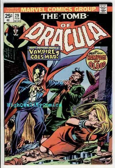 TOMB of DRACULA #29, VF/NM, Vampire, Blood, Marv Wolfman, 1972, Tom Palmer