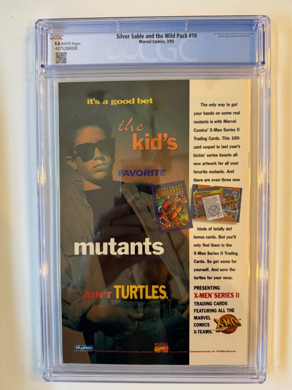 Silver Sable and the Wild Pack #10 CGC 9.8 (1993)