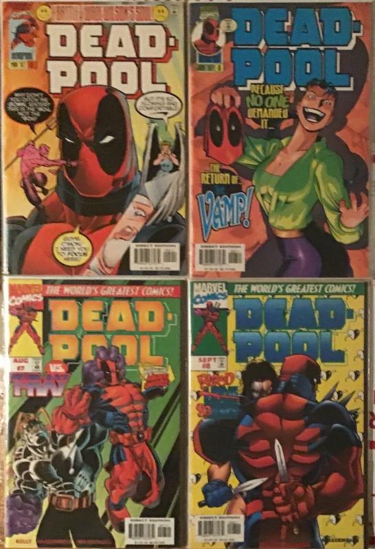 DEADPOOL (1997 SERIES)#5-#6-#7-#8 MARVEL 4 BOOK LOT! IN AWESOME CONDITION 9.4