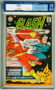 The Flash #175 (1967) CGC 8.0! Crack front of slab