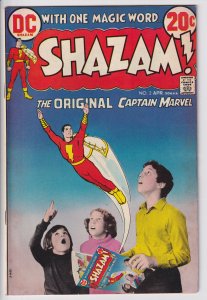 SHAZAM #2 (Apr 1973) FN+ 6.5 cream to white
