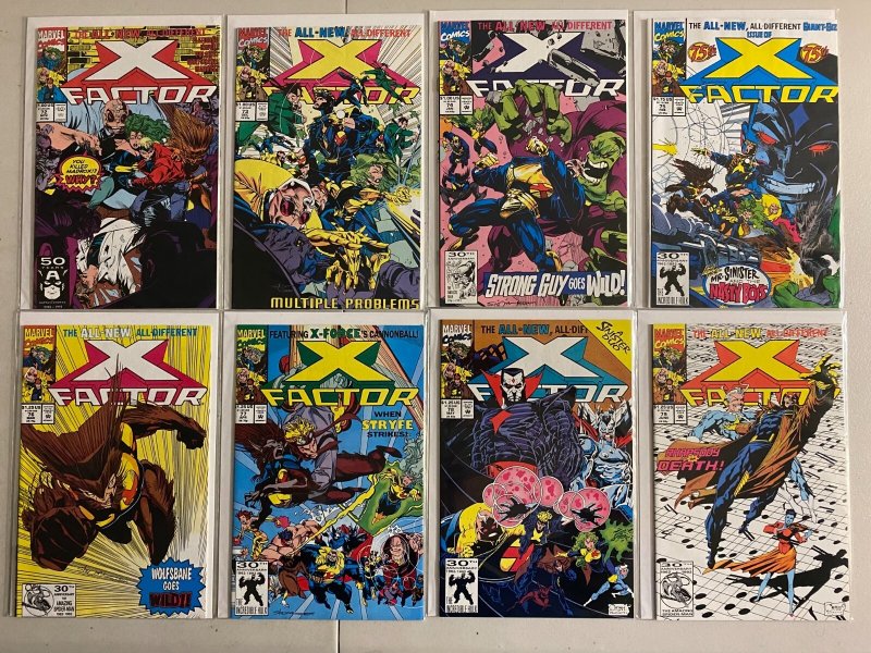 X-Factor lot #21-90 43 diff avg 8.0 (1987-93)