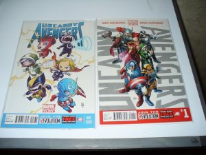 Uncanny Avengers #1 Baby Team Variant and Uncanny Avengers #1