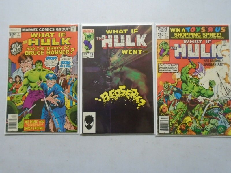 What If lot 3 different Hulk issues avg 6.0 FN