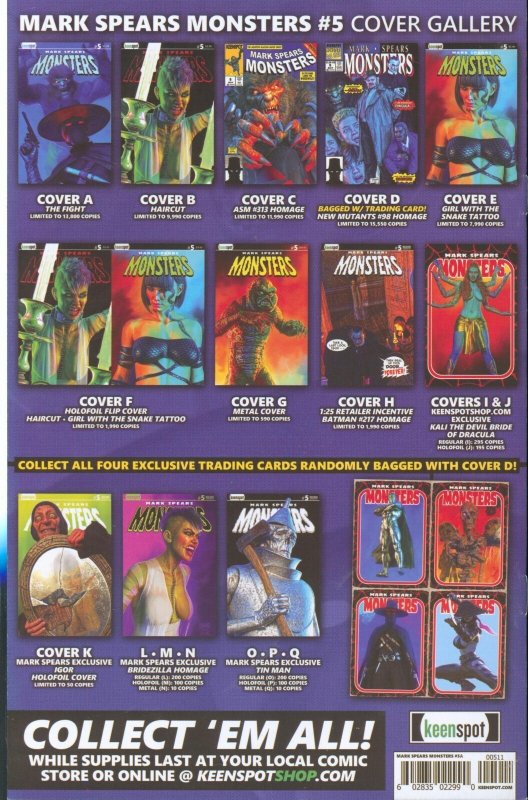 Mark Spears Monsters #5 Cover A Mark Spears The Fight