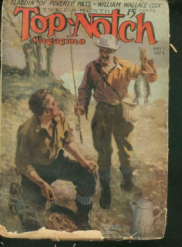 Top-Notch Pulp May 1 1925 - FISHING COVER- STREET & SMITH G