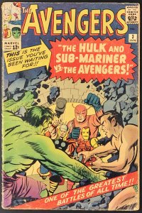 The Avengers #3 (1964) GD+