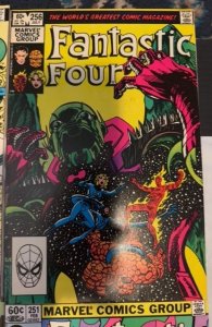 Fantastic Four #208, 213, 251, 256 (1979) Ff VF lot