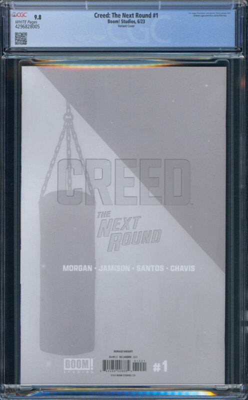 Creed The Next Round 1 CGC 9.8 Mike Tyson's Punch Out NES Homage Cover BOOM 2023