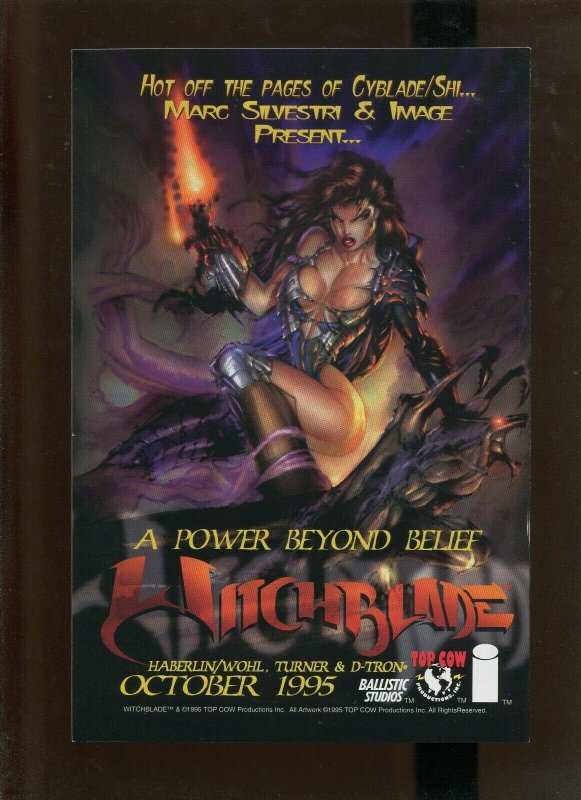 CYBLADE/SHI:THE BATTLE FOR INDEPENDENTS #1 (9.2)NM- 1ST WITCHBLADE!! 1995
