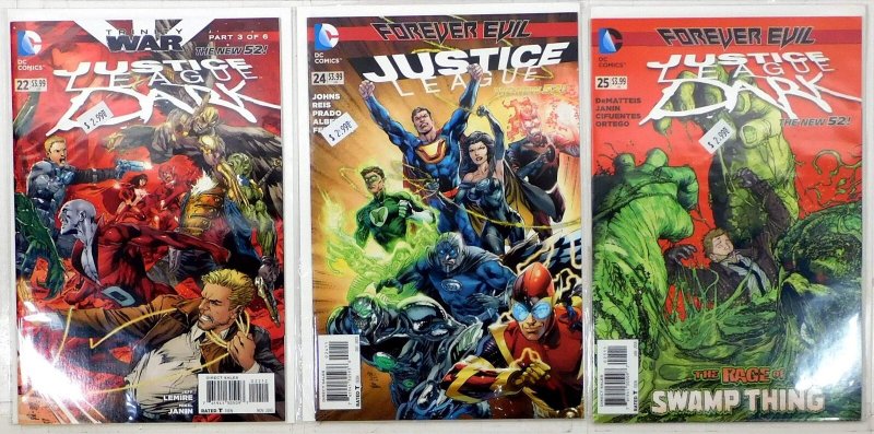 Justice League Dark Lot of 3 #22, 24, 25 (2013) DC Comics 1st Print Comic Books