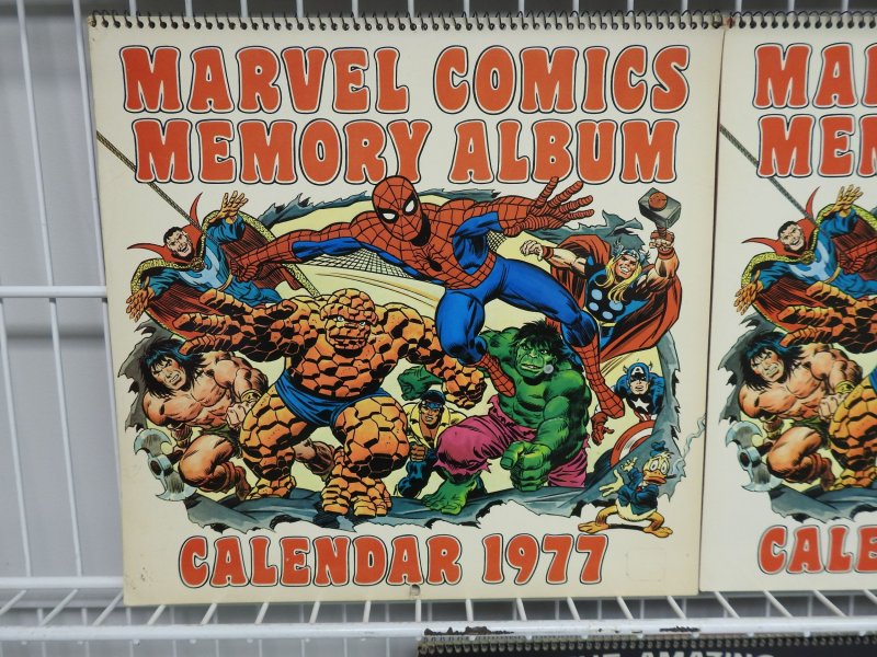 Lot of 8 Marvel Calendars!!!! 1975-1979 with duplicates!!!