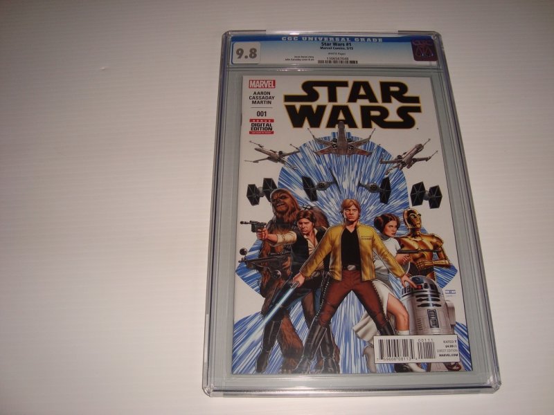 STAR WARS # 1 (2015) CGC 9.8 WITH DF CERTIFICATE OF AUTHENTICITY