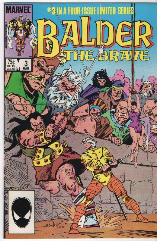 Balder the Brave #1-4 (1986)  #1 VF/NM, #2-4 each VF  complete set  Simonson art