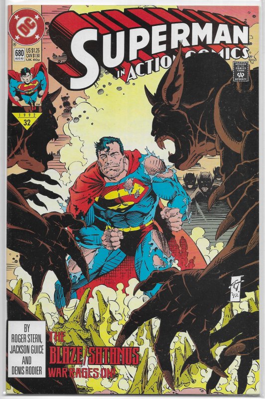 Action Comics   vol. 1   #680 FN (Blaze/Satanus War)