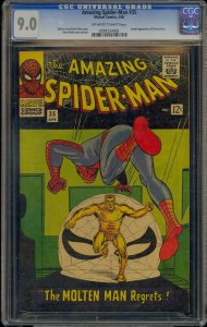 AMAZING SPIDER-MAN #35 CGC 9.0 2ND MOLTEN MAN