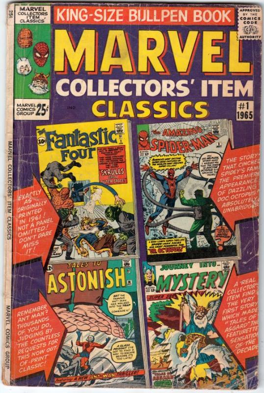 Marvel Collectors' Item #1 (Jan-65) GD Affordable-Grade Fantastic Four, Mr. F...