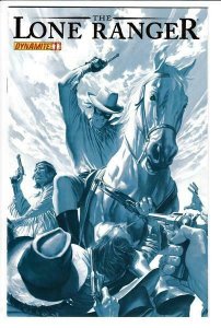 The Lone Ranger #1 Set of Four Covers Red,Virgin Red,Alex Ross Negative And Red.