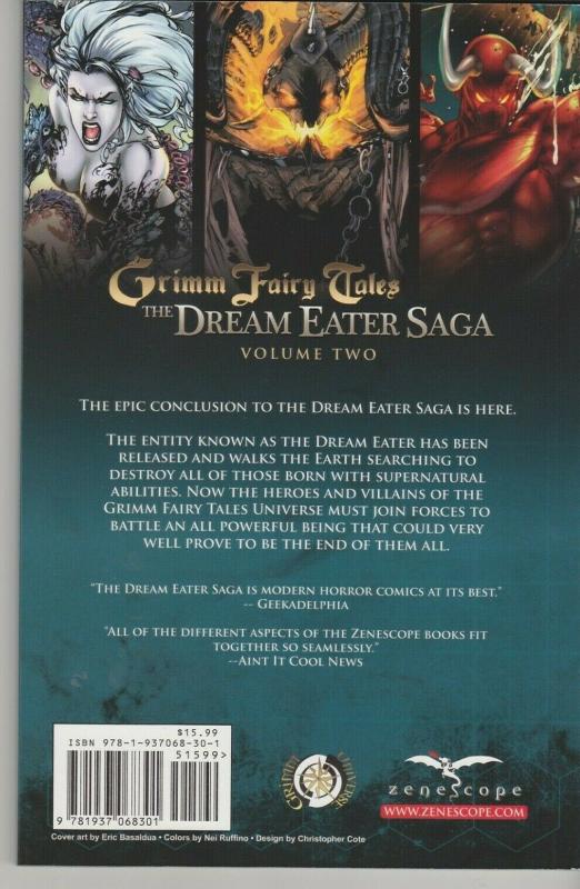 Grimm Fairy Tales Dream Eater Saga Volume 2 Trade Paperback GFT TPB Zenescope