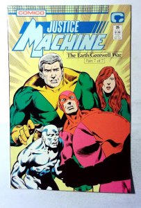 Justice Machine #25 (1989) Comico Comics 1st Print Comic Book